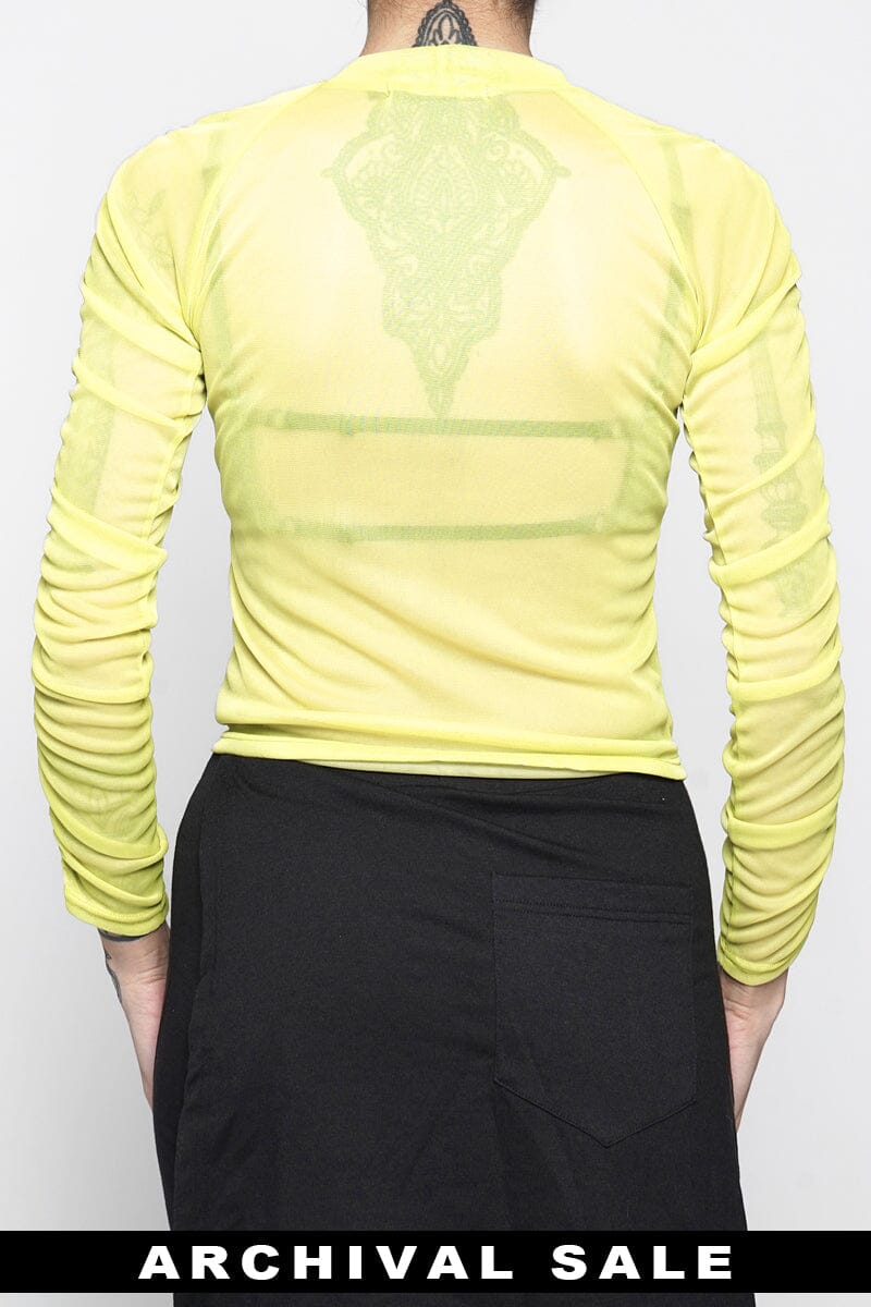 Sabrina Mesh Top Lime - XS NOCTEX / Archives